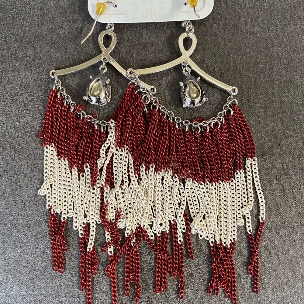 NWT Charming Charlie Fall Spirit Dangle Earrings - Picture 4 of 7